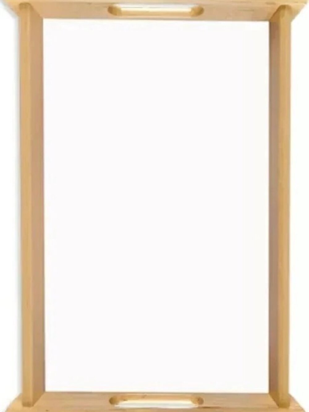 UniSub Serving Tray Small Natural Wood W/ Printable Insert WFMO72499 Set Of 2